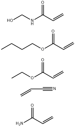 2-丙烯酸丁酯与2-丙烯酸乙酯、N-(羟甲基)-2-丙烯酰胺、2-丙烯酰胺和2-丙烯腈的聚合物