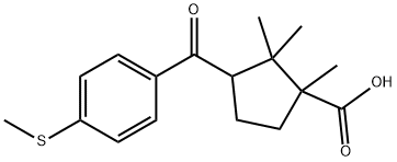 3-thioanisoyl-1,2,2-trimethylcyclopentane-1-carboxylic acid