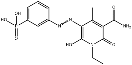 [3-[[5-(aminocarbonyl)-1-ethyl-1,6-dihydro-2-hydroxy-4-methyl-6-oxopyridin-3-yl]azo]phenyl]phosphonic acid