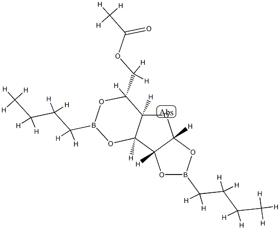 D-glucofuranose cyclic 1,2-3,5 bis(butylboronate)-6-acetate