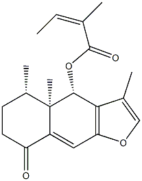(Z)-2-Methyl-2-butenoic acid [(4S)-4,4a,5,6,7,8-hexahydro-3,4aβ,5β-trimethyl-8-oxonaphtho[2,3-b]furan-4β-yl] ester