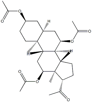 3α,7α,12α-Triacetoxy-5β-pregnane-20-one
