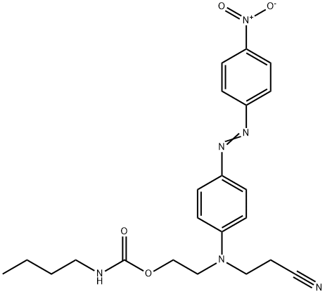 2-[(2-cyanoethyl)[4-[(4-nitrophenyl)azo]phenyl]amino]ethyl butylcarbamate