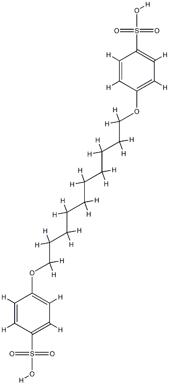 4-[10-(4-sulfophenoxy)decoxy]benzenesulfonic acid