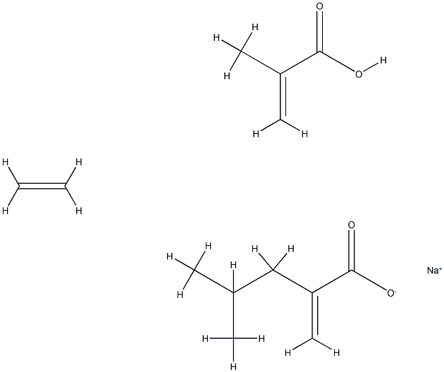 2-Propenoic acid, 2-methyl-, polymer with ethene and 2-methylpropyl 2-propenoate, sodium salt