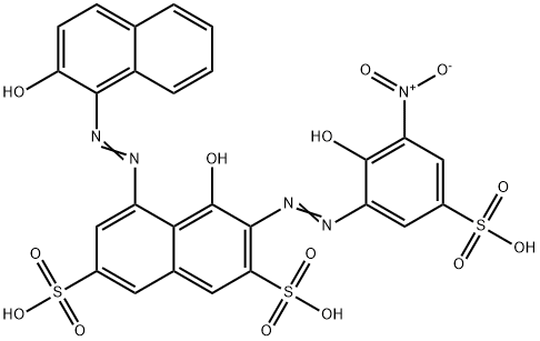 4-hydroxy-5-[(2-hydroxynaphthyl)azo]-3-[(2-hydroxy-3-nitro-5-sulphophenyl)azo]naphthalene-2,7-disulphonic acid