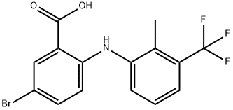 Benzoic  acid,  5-bromo-2-[[2-methyl-3-(trifluoromethyl)phenyl]amino]-