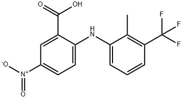 Benzoic  acid,  2-[[2-methyl-3-(trifluoromethyl)phenyl]amino]-5-nitro-