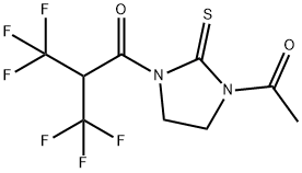 1-Acetyl-3-[3,3,3-trifluoro-1-oxo-2-(trifluoromethyl)propyl]-2-imidazolidinethione