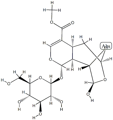 (1S,8R)-1α-(β-D-Glucopyranosyloxy)-4aα,5,6,8,9,9aα-hexahydro-8-hydroxy-6β,9β-epoxy-1H-pyrano[3,4-d]oxepine-4-carboxylic acid methyl ester