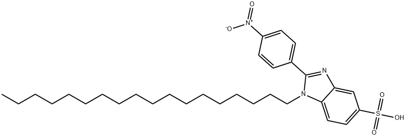 2-(4-硝基苯基)-1-十八烷基-1H-苯并咪唑-5-磺酸