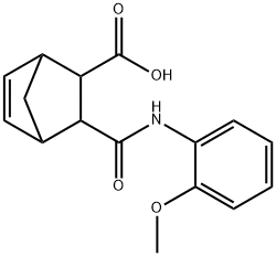 3-(2-METHOXY-PHENYLCARBAMOYL)-BICYCLO[2.2.1]HEPT-5-ENE-2-CARBOXYLIC ACID