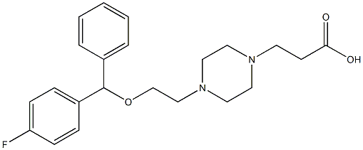1-(2-Carboxyethyl)-4-[2-(4-fluorobenzhydryloxy)ethyl]piperazine