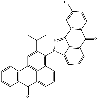 9-chloro-2-[2-isopropyl-7-oxo-7H-benz[de]-3-anthryl]anthra[1,9-cd]pyrazol-6(2H)-one