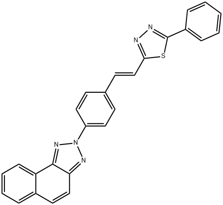 2-[4-(2H-Naphtho[1,2-d]triazol-2-yl)styryl]-5-phenyl-1,3,4-thiadiazole