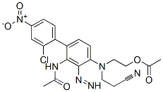 2-[[3-acetamido-4-(2-chloro-4-nitro-phenyl)diazenyl-phenyl]-(2-cyanoethyl)amino]ethyl acetate