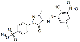 sodium p-[4,5-dihydro-4-[(2-hydroxy-5-methyl-3-nitrophenyl)azo]-3-methyl-5-oxo-1H-pyrazol-1-yl]benzenesulphonate