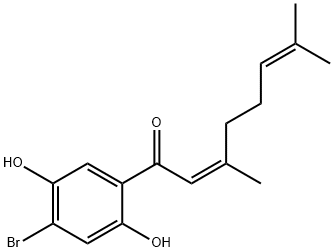 (Z)-1-(4-Bromo-2,5-dihydroxyphenyl)-3,7-dimethyl-2,6-octadien-1-one