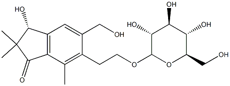(R)-6-[2-(β-D-Glucopyranosyloxy)ethyl]-2,3-dihydro-3-hydroxy-5-hydroxymethyl-2,2,7-trimethyl-1H-inden-1-one