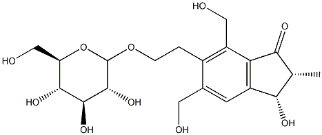 (2S,3S)-6-[2-(β-D-Glucopyranosyloxy)ethyl]-2,3-dihydro-3-hydroxy-5,7-bis(hydroxymethyl)-2-methyl-1H-inden-1-one
