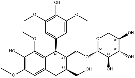 [(1R)-1,2,3,4-TETRAHYDRO-7-HYDROXY-1Β-(4-HYDROXY-3,5-DIMETHOXYPHENYL)-3Β-HYDROXYMETHYL-6,8-DIMETHOXYNAPHTHALEN-2Α-YL]METHYL Β-D-