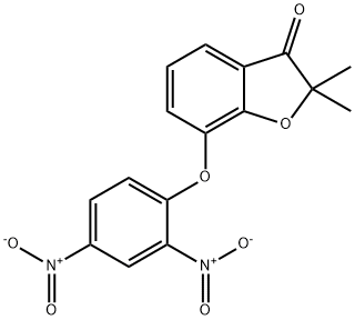 7-(2,4-Dinitrophenoxy)-2,2-dimethyl-3(2H)-benzofuranone