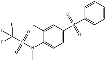 Trifluoro-N-methyl-N-[2-methyl-4-(phenylsulfonyl)phenyl]methanesulfonamide