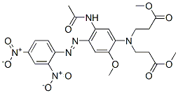 methyl N-[5-(acetylamino)-4-[(2,4-dinitrophenyl)azo]-2-methoxyphenyl]-N-(3-methoxy-3-oxopropyl)-beta-alaninate