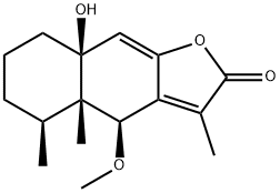 (4S)-4a,5,6,7,8,8a-Hexahydro-8aβ-hydroxy-4β-methoxy-3,4aβ,5β-trimethylnaphtho[2,3-b]furan-2(4H)-one
