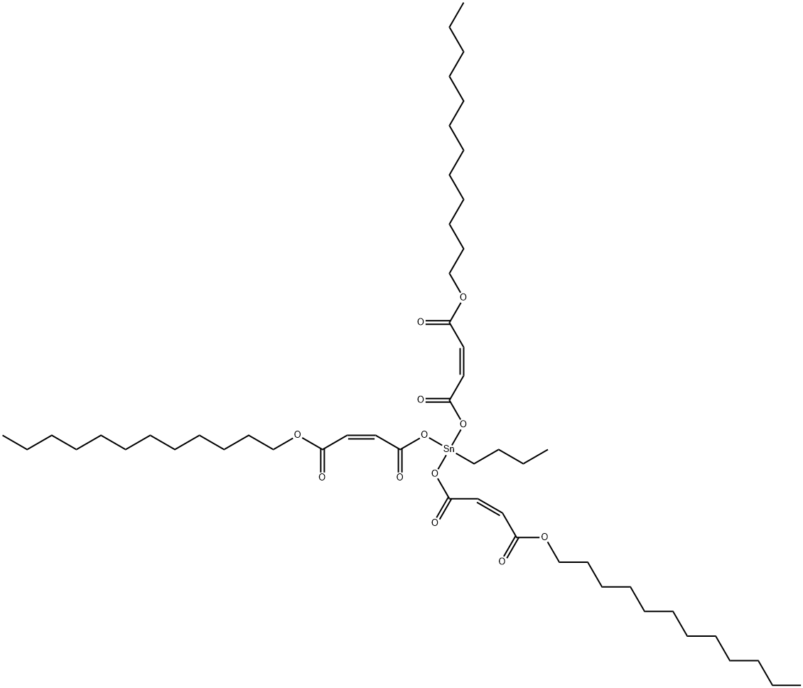 dodecyl (Z,Z,Z)-6-butyl-6-[[4-(dodecyloxy)-1,4-dioxobut-2-enyl]oxy]-5,7,12-trioxa-6-stannatetracosa-2,9-dienoate