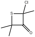 3-Thietanone,  2-chloro-2,4,4-trimethyl-