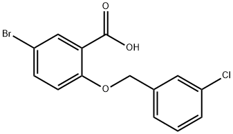 5-溴-2-(3-氯苄基)氧基-苯甲酸