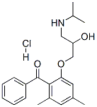 (RS)-2-(2-hydroxy-3-isopropylaminopropoxy)-4,6-dimethylbenzophenone hydrochloride