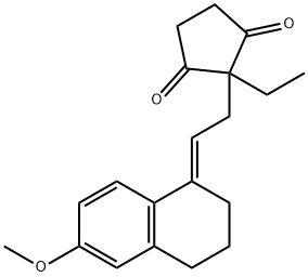 2-[(2E)-2-(3,4-二氢-6-甲氧基-1(2H)-萘亚基)乙基]-2-乙基-1,3-环戊二酮