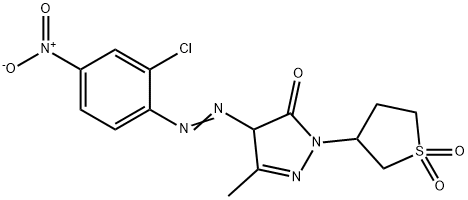 4-[(2-chloro-4-nitrophenyl)azo]-2,4-dihydro-5-methyl-2-(tetrahydro-3-thienyl)-3H-pyrazol-3-one S,S-dioxide