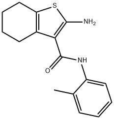2-AMINO-N-(2-METHYLPHENYL)-4,5,6,7-TETRAHYDRO-1-BENZOTHIOPHENE-3-CARBOXAMIDE