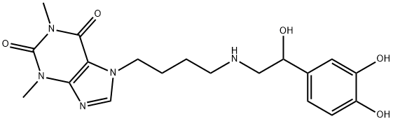 7-[4-[[2-(3,4-Dihydroxyphenyl)-2-hydroxyethyl]amino]butyl]theophyline