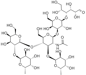 O-6-脱氧-ALPHA-L-吡喃半乳糖基-(1-2)-O-BETA-D-吡喃半乳糖基-(1-4)-O-[6-脱氧-ALPHA-L-吡喃半乳糖基-(1-3)]-O-2-(乙酰氨基)-2-脱氧-BETA-D-吡喃葡萄糖基-(1-3)-O-BETA-D-吡喃半乳糖基-(1-4)-D-葡萄糖