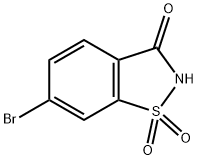 6-溴-1,2-苯异噻唑-3(2H)-酮 1,1-二氧化物