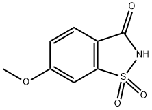 1,2-BENZISOTHIAZOL-3(2H)-ONE, 6-METHOXY, 1,1-DIOXIDE