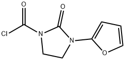 1-Imidazolidinecarbonyl chloride, 3-(2-furanyl)-2-oxo- (9CI)