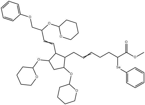 7-[3,5-Bis[(tetrahydro-2H-pyran-2-yl)oxy]-2-[4-phenoxy-3-[(tetrahydro-2H-pyran-2-yl)oxy]-1-butenyl]cyclopentyl]-2-phenylseleno-5-heptenoic acid methyl ester