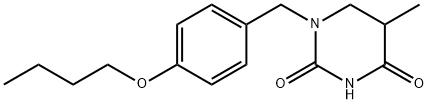 Dihydro-1-((4-butoxyphenyl)methyl)-5-methyl-2,4(1H,3H)-pyrimidinedione