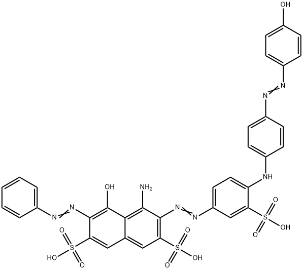 4-amino-5-hydroxy-3-[[4-[[4-[(4-hydroxyphenyl)azo]phenyl]amino]-3-sulphophenyl]azo]-6-(phenylazo)naphthalene-2,7-disulphonic acid