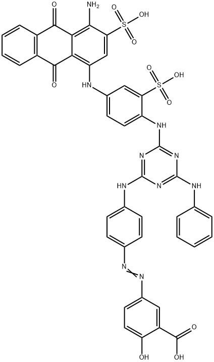 5-[[4-[[4-[[4-[(4-amino-9,10-dihydro-9,10-dioxo-3-sulpho-1-anthryl)amino]-2-sulphophenyl]amino]-6-(phenylamino)-1,3,5-triazin-2-yl]amino]phenyl]azo]-2-hydroxybenzoic acid