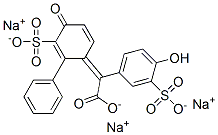 trisodium alpha-(4-hydroxy-3-sulphonatophenyl)-alpha-(4-oxo-3-sulphonatocyclohexa-2,5-dienylidene)-alpha-toluate