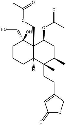 4-[2-[(1S,8aβ)-4α-Acetoxy-4aα-(acetoxymethyl)decahydro-5α-hydroxy-5-hydroxymethyl-1,2α-dimethylnaphthalen-1β-yl]ethyl]furan-2(5H)-one