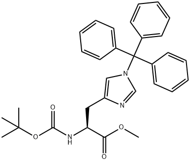 N-BOC-1-三苯甲基-L-组氨酸甲酯