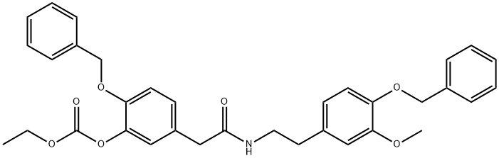 N-2-(4-Benzyloxy-3-methoxyphenethyl)-4-benzyloxy -3-ethoxycarbonyloxyphenylacetamide