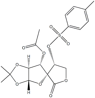 (3R,3a'R,4R,6'S,6a'S)-6'-Acetyloxy-2',2'-dimethyl-4-[[(4-methylphenyl)sulfonyl]oxy]tetrahydrospiro[furan-3(2H),5'(3'aH)-furo[2,3-d][1,3]dioxol]-2-one